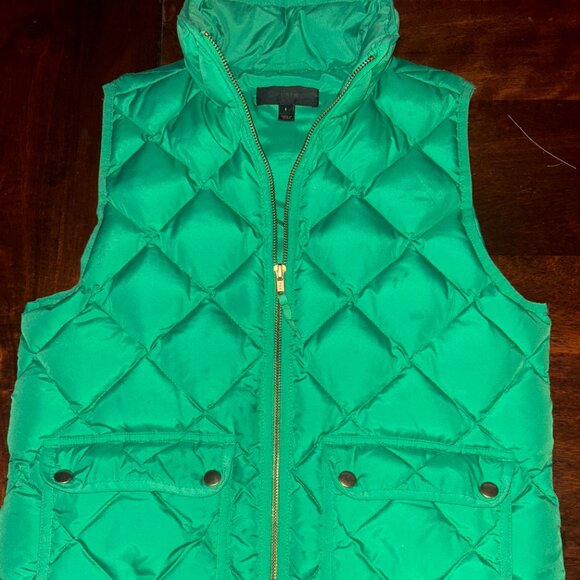 J Crew Green Vest - Picture 1 of 2